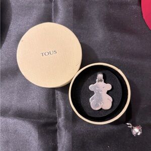 TOUS Medium Silver Sweet Dolls Bear Pendant